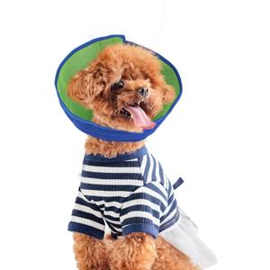 Inspack Soft Dog Cone Collar Alternative, E Cones for Medium Small Dogs/Cat to Stop Licking After Surgery, Neuter Recovery Ecollars of Shame Alternatives, Comfortable Paws Comfy Elizabethan Collars (M ( Fit 11-20 lb Dog), Mesh Cloth - Blue)