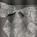 White Wreath Bow Birthday Anniversary Bows Wedding Farmhouse Bow Tree Ornament for Home Front Door Decorations