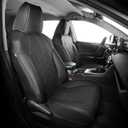 for Toyota RAV4 Seat Covers 2019 2020 2021 2022 2023 2024 2025 RAV 4 LE XLE Limited XLE Premium (Gas not for Hybrid) - Custom Leather Car Seat Covers Full Set - Black