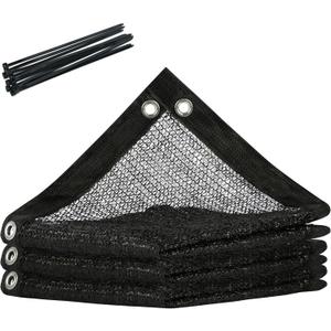 Royal Shade 30% Black Shade Cloth 8FT x 10FT Mesh Tarp with Grommets for Garden Patio, Plant Shading, Greenhouse, Pergola, Chicken Coop, Dog Kennel, Lawn