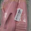 Oudizz Orthopedic Sandals Flip Flops for Women Arch Support Pillow Soft Recovery Thong Sandals Spa Summer Beach Cloud Slides, 6.5 Women/5 Men (Pink)