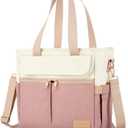 JOYHILL Lunch Bag for Women, Lunch Tote Leakproof Insulated Lunch Box with Shoulder Strap, Adult Reusable Lunch Cooler Tote Bags for Work Picnic Camping Beach (A-PINK)