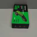 Cardboard Cutter, Rechargeable Cordless Electric Scissors, 4V Upgrade Motor Electric Box Cutter with 2 Blades, Safety Lock & LED Light, Powerful Cutting for Cardboard Box, Plastic, Leather (Green)