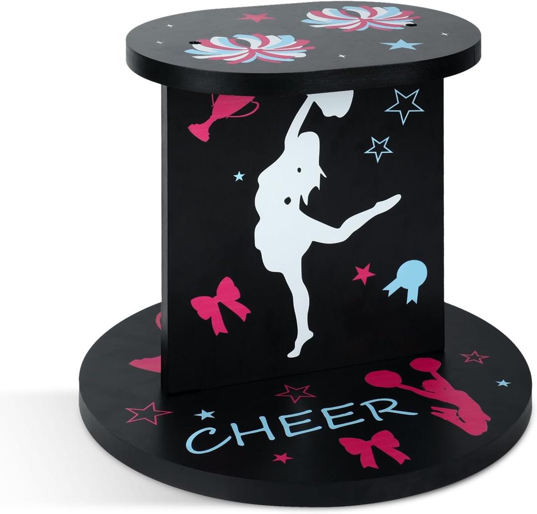 Heavy Cheerleading Balance Trainer, Wooden Flyer Stand Cheer Cheer Equipment Balance Trainer Versatile Cheer Stunt Training Equipment For Core Strength, Flexibility & Coordination