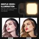 2Pack LED Video Light Kit, Hagibis 15W Photography Lighting Kit, 78" Dimmable Studio Lights with Tripod, 2500-8500K Stream Light for Video Recording, Game Streaming, Photography, Tiktok, YouTube