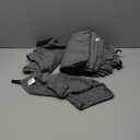 Fintale 100% Cotton Kitchen Towels and Dishcloths Set, 12 x 12 & 15 x 25 Inches, Set of 8 Bulk Super Soft and Absorbent Terry Cloth Dish Towels, Quick Drying Hand Towels with Hanging Loop, Dark Grey