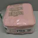 MOMIRA Makeup Train Case with Light & Mirror Large Cosmetic Organizer with Adjustable Dividers for Cosmetics,10X Magnifying Makeup Mirror,Pink (Small)