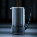 Bodum 51oz Brazil French Press Coffee Maker, High-Heat Borosilicate Glass, Black - Made in Portugal