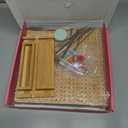 Skalamio 11.8" Blocking Boards for Crochet Projects with Storage, Blocking Board with 20 Pegs, Bamboo Granny Square Blocking Boards, Blocking Mats for Knitting, Crochet Blocking for Crocheters