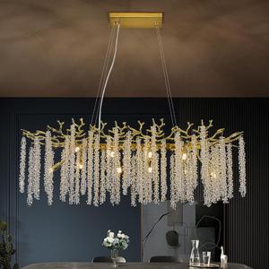Modern Tree Branch Crystal Chandelier Luxury Gold Raindrop Pendant Lighting 38" Contemporary 10-Light Chandeliers for Dining Room Kitchen Bedroom Living Room Modern Tree Branch Crystal Chandelier Luxury Gold Raindrop Pendant Lighting 38" Contemporary 10-Light Chandeliers for Dining Room Kitchen Bedroom Living Room