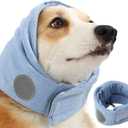Dog Ear Muffs Dog Head Ear Warp Noise Protection (M-Head Circle(13.7"~18.9"), Blue)