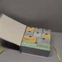 Votum Baby Keepsake Box for Treasured Memories, Moon & Stars - Lightweight, Handcrafted Baby Boxes with 9 Labeled Compartments for First Memories - Gender Neutral Baby Shower Gifts for Girls, Boys