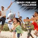 Lifeworks White All-Weather Volleyball, Durable Non-Slip Grip for Better Control, Indoor & Outdoor Play, Balanced Weight, Weatherproof, Fun for All Skill Levels