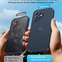 for iPhone 17 Case, [Ribbed Non-Slip Sides] [Military-Grade Drop Protection] [Full Camera Protection] Anti-Yellow Soft-Touch Shockproof Slim Phone Case for iPhone 17, Midnightblue
