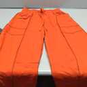 ReachMe Womens Barrel Sweatpants Baggy Wide Leg Lounge Pants Summer Travel Pants Beach Vacation Outfits (X-Small, Orange Red)