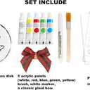 2 x Stylor Baby's First Christmas Ornament 2025 - DIY Crystal Glass Handprint Keepsake, for Newborn Boy or Girl, My 1st Xmas Tree Hanging Decoration (Handprint Tree)