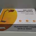 Red Light Therapy for Face Body, Advanced 2-in-1 Red Light Therapy Lamp with Desktop Stand, Tri-Wavelength 660nm, 850nm, 940nm Infrared Light Panel with Timer for Skin Care, Full Body Pain Relief