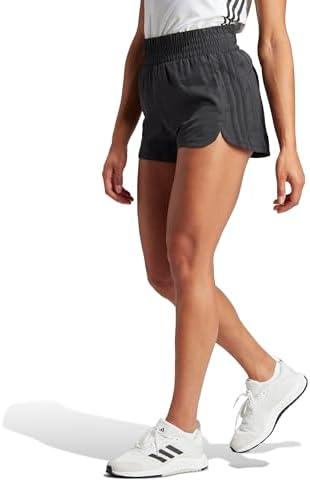 adidas Women's Pacer Training 3-Stripes Woven High-Rise Shorts XS