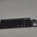 LeadsaiL Wireless Keyboard and Mouse Combo, Wireless USB Mouse and Computer Keyboard Set, Compact and Silent for Windows Laptop, Desktop, PC (Gray)