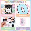 2 x Birthday Bulletin Board Classroom Decorations Crayon Box Cutouts Composition Notebook Crayon Name Tags for Wall Chalkboard Decor Preschool Classroom Decor Teacher Back to School Supplies
