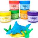 Tub Works Bath Dough Moldable Kids Soap Bath Toy, Variety 6 Pack | Shape, Mold & Create Tub Art with Soapy Dough | Soft & Moldable Kids Bath Soap for Shaping | Sensory Toddler Bathtub Toys