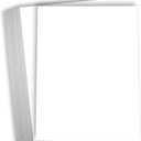 Hamilco White Cardstock - 8 x 10" Blank 80 lb Cover Card Stock - 50 Pack (Bright)