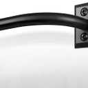 Hei!Dear Blackout Curtain Rod for Windows 28 to 48 inch (2.33-4Ft), Wrap Around Room Darkening Curtain Rods, 5/8" Samll Adjustable Modern Decorative Window rod,Black