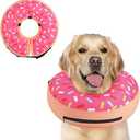 Inflatable Dog Cone Collar Alternative After Surgery, Doggie Neck Donut Collar Recovery ECollar, Soft Dog Cone for Small Medium Large Dogs