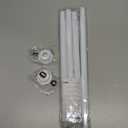 Tension Curtain Rod 30 To 63 Inch White Tension Rods Adjustable Spring Loaded Curtain Rods 7/8" Curtains Rods No Drilling Tension Rods For Windows Bedroom Closet Doorway Door