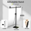 Photo Backdrop for Product Photography: Durable PVC Background Kit in 23.6x35.4in for Food & Small Product Photos - for Online Sellers & Content Creators (White Black & Grey)