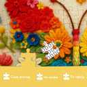 Beautiful Flower Butterfly Puzzles for Adults 1000 Pieces Art, Colorful Nature Spring Floral Jigsaw Puzzles, Pretty Rose Daisy Puzzle, 60.6 60.6 cm