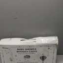 Wooden Baby Shower Crate Closet, Double-Layered Baby Basket for Nursery, Baby Storage Crate with Hangers, Newborn Baby Clothing Rack for Baby Shower Gifts, Pregnancy Gifts for New Mom Parents