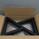 18 Inch Metal Coffee Table Bench Legs Black, Heavy Duty Industrial Metal End/Side Table Legs, DIY Project for Furniture (H18 x W13, Set of 2)