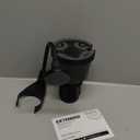 2-in-1 Car Cup Holder Expander for Phone MagSafe, Upgraded Cup Holder Phone Mount for Car with Adjustable Base, Compatible with Yeti 20/26/30 oz, Hydroflask 32/40 oz (Transparent Black)