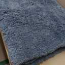 MIULEE Blue Bathroom Rugs Set 2 Piece, Non Slip Bath Mat with Absorbent Microfiber, Ultra Soft Thick Rugs for Bathroom Floor Tub Shower, Machine Washable (24 x 36 Inches)