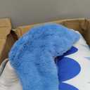Happy Nappers Pillow & Sleepy Sack- Comfy, Cozy, Compact, Super Soft, Warm, All Season, Sleeping Bag with Pillow- Blue Shark (Medium- 54 x 20)