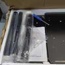 Record Player Table Black, 26" W x 14" D x 27" H