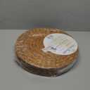 (Sizes:11.8"-13.5''-15") BLUEWEST Round Woven Placemats, 13.5'' Natural Wicker Straw Mats (Pack of 10), Hand-Braided Non-Slip & Heat Resistant Table Setting for Dining Table