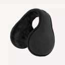  VEKDA Ear Muffs for Men Winter Warmers Foldable Men's Earmuffs Adjustable Suede Ear Covers for Cold Weather Black
