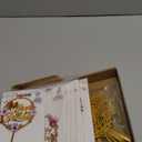 32 PCS Gold Happy Birthday Cake Toppers Flower Acrylic Birthday Cake Topper Cake Pick Decorations (Gold)