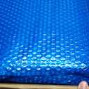 Evoio Solar Pool Cover 15 ft Round for Above Ground Inground Pools Bubble Wrap Covers for Hot Tub Spa Thermal Heating, 12 Mil Circle Blue Floating Blanket for 6-24 Foot Feet Diameter Swimming Pools