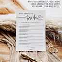GardenCity Bridal Shower Games, Who Knows The Bride Best Bridal Shower Game for 50 Guests, Minimalist