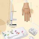 Practice Hand for Acrylic Nails - Nail Tips Won't Fall off Again- Flexible Fake Nail Mannequin Hand Practice for Training
LPNNL5V8DNR13