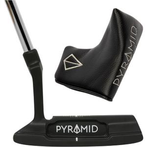 Pyramid Golf Blade Putter w/ Premium Headcover - 33° Mens Golf Putters, Left Handed Putters for Men. Gear Effect Design & Alignment Grooves, USGA/ R&A Legal