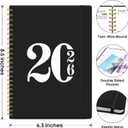2 x 2026 Planner, Weekly and Monthly Calender Planner, Jan 2026 to Dec 2026, Hardcover 2026 Calendar Book with Tabs & Inner Pocket, Office Home School Supplies for Women & Men - A5 (6.3" x 8.5"), Black