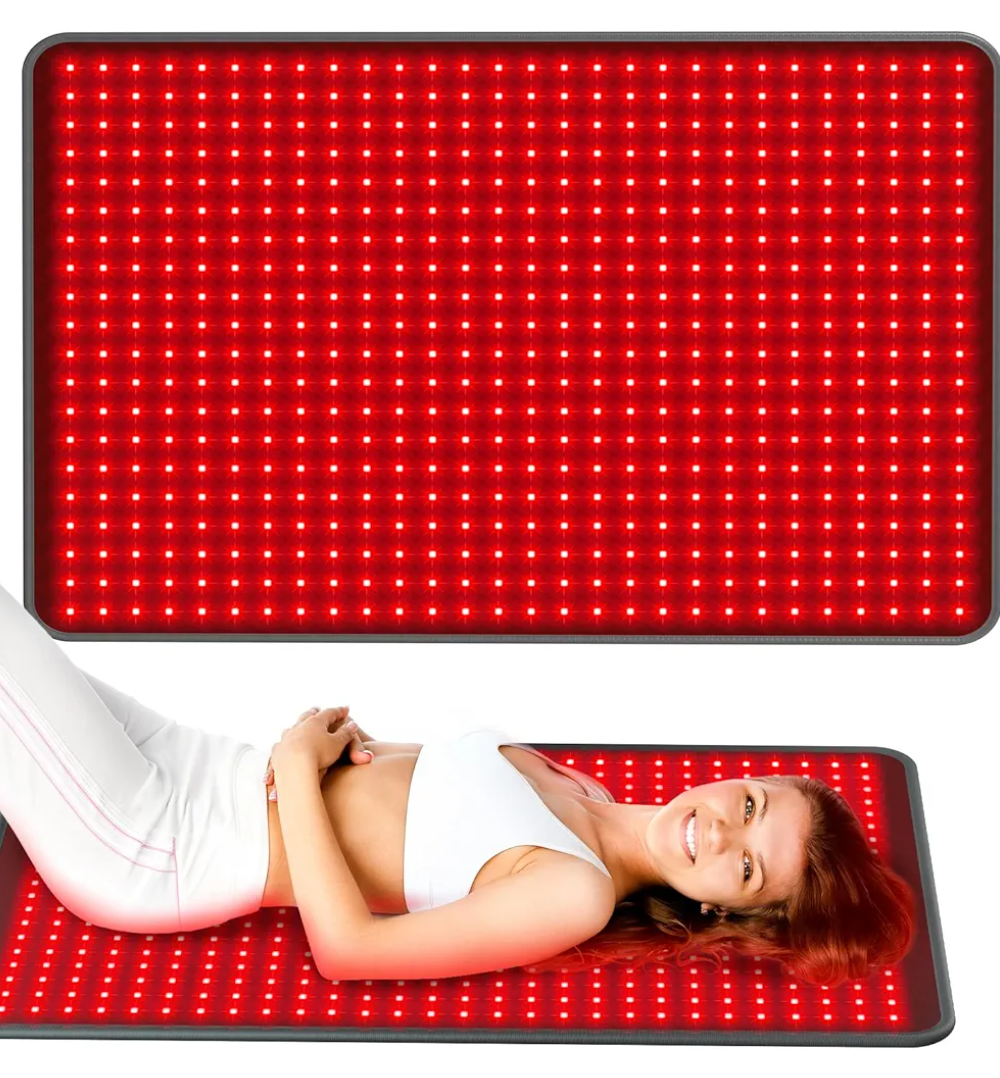 Comfytemp 41.5'' x 26'' Red Light Therapy Mat for Body, FSA Eligible HSA Near Infrared Light Therapy Pad with 560 LEDs, 660nm & 850nm Light Blanket for Back Belly Knee Waist Leg Joint Muscle, 96W