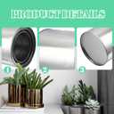 Litoexpe 8 Pcs 1 Pint Size Empty Metal Paint Cans, 2 Cup Paint Storage Containers with Lids Capacity Touch Up Paint Containers for DIY Projects Leftover Pain