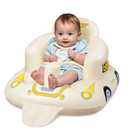 JOSEN Inflatable Seat for Babies 3 Months & Up, Baby Floor Seat Learn to Sit Up, Portable Infant Feeding Shower Chair, Blow Up Baby Chair with Built-in Air Pump - Cool Car