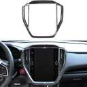 INTGET Navigation Screen Panel Cover for 2024 2025 Subaru Crosstrek/Subaru Impreza Accessories Carbon Fiber Plastic GPS Screen Trim Cover Center Console Display Panel Cover (Navi Panel Cover)