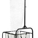 Volleyball Setter Training Equipment Volleyball Setting Trainer Setter Net with 2 Target Hoop Size 5 Angle and Height Adjustments Ball Collection Bag